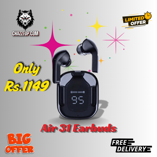 Latest Wireless Bluetooth Earbuds A13-31 | LED Display | High Bass Sound